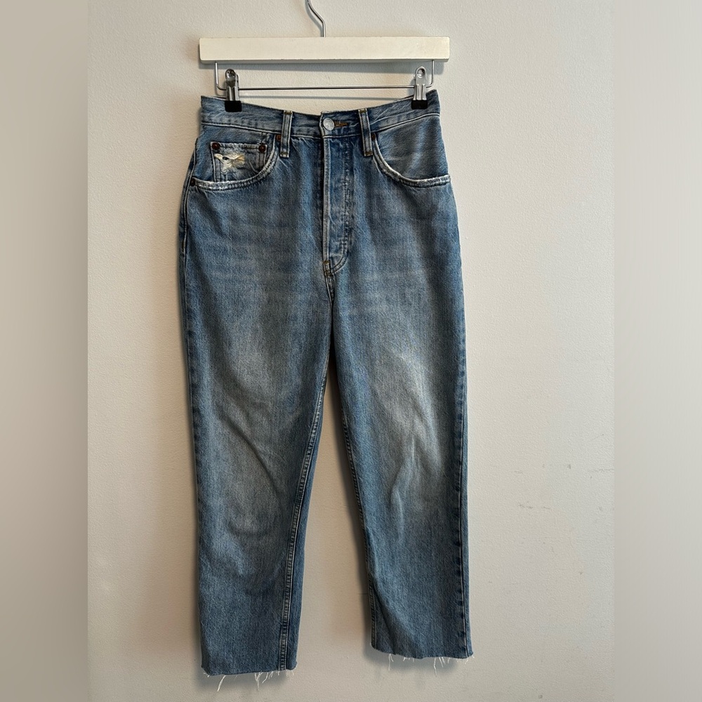 Re/Done 70s ULTRA HIGH RISE STOVE PIPE JEAN